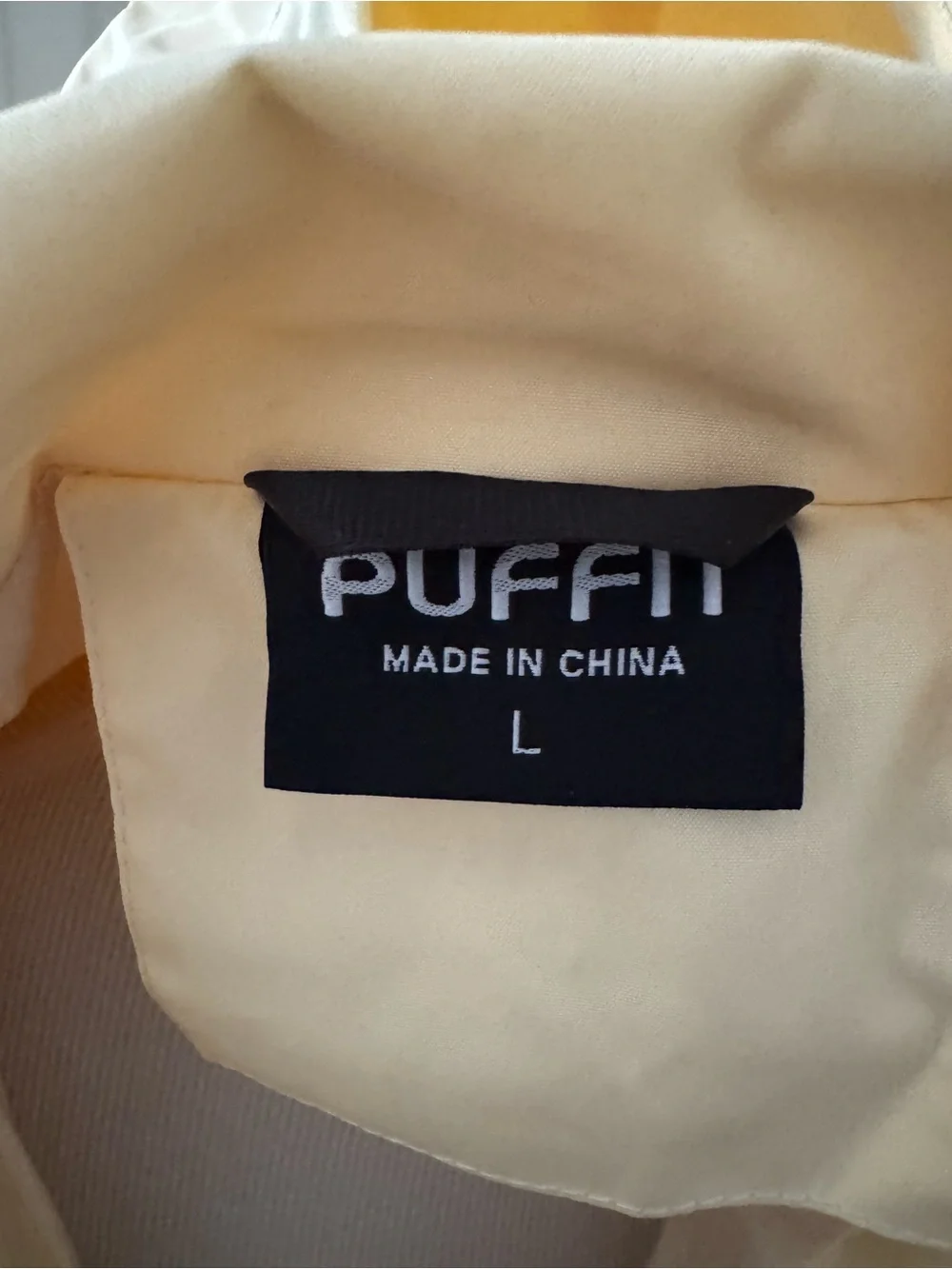 Womens PUFFITT  Rain Hoddie, NWT, Butter Yellow
